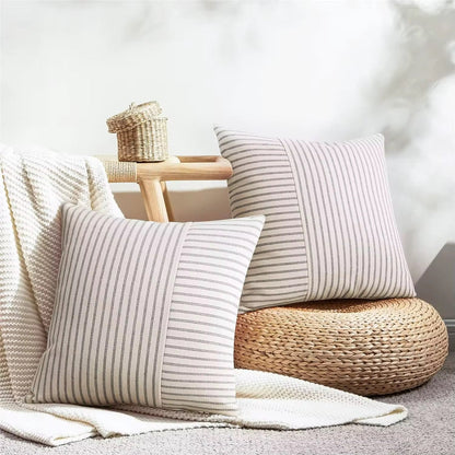 Pinstripe Throw Pillow Cover - The Gift Shop