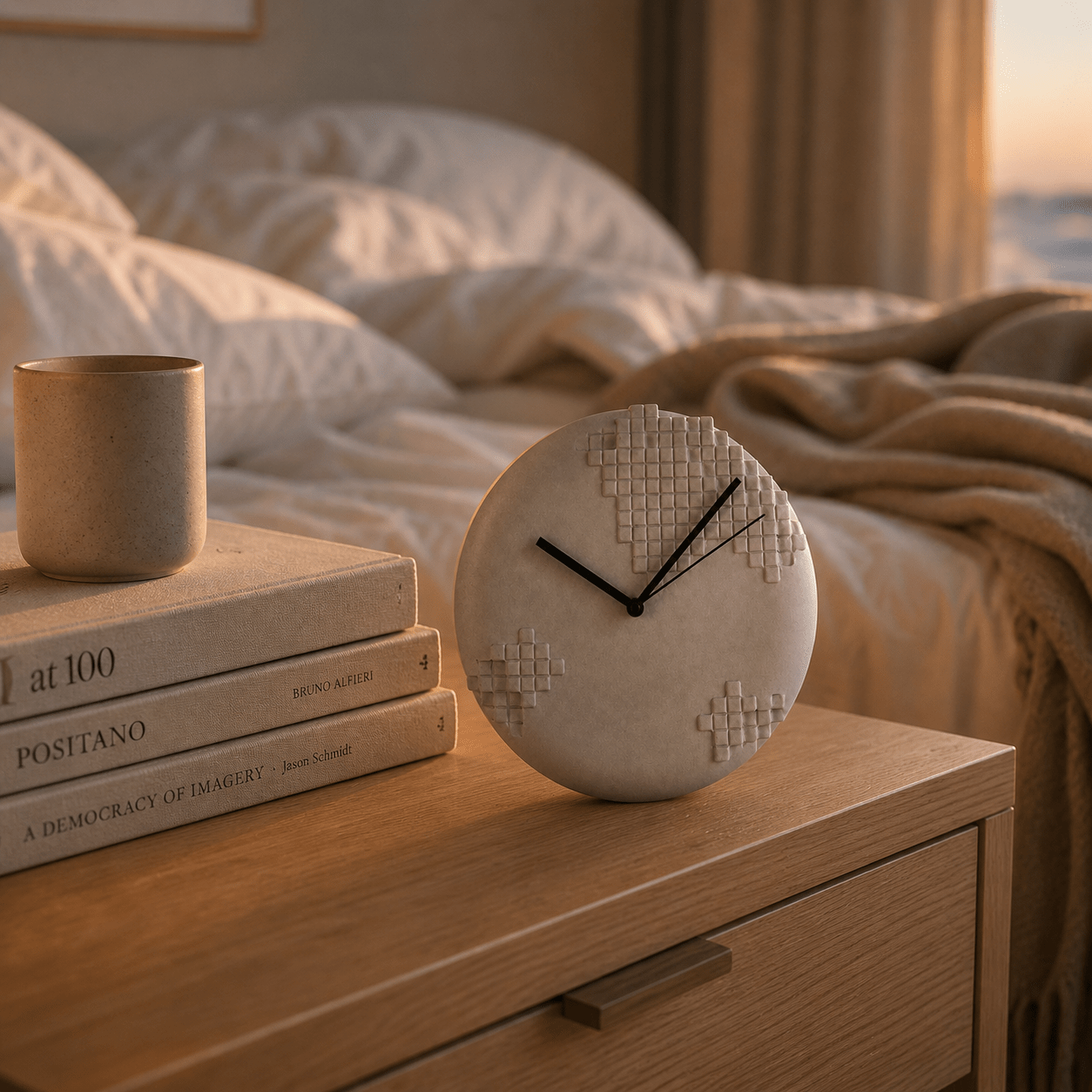 Pixel Ceramic Wall Clock – Thoughtful Gift from The Gift Shop UAE