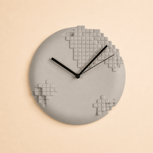Pixel Ceramic Wall Clock – Thoughtful Gift from The Gift Shop UAE