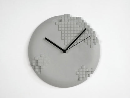Pixel Wall Clock - Cool Grey – Thoughtful Gift from The Gift Shop UAE
