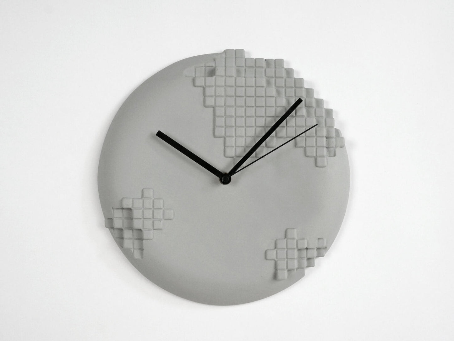 Pixel Wall Clock - Cool Grey – Thoughtful Gift from The Gift Shop UAE