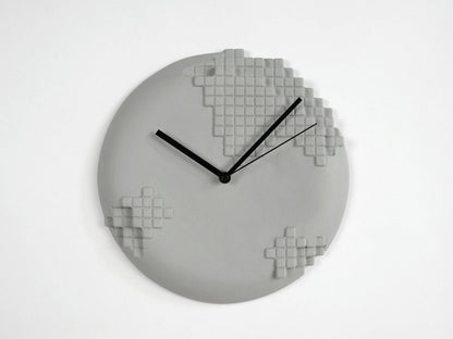Pixel Wall Clock - Cool Grey – Thoughtful Gift from The Gift Shop UAE