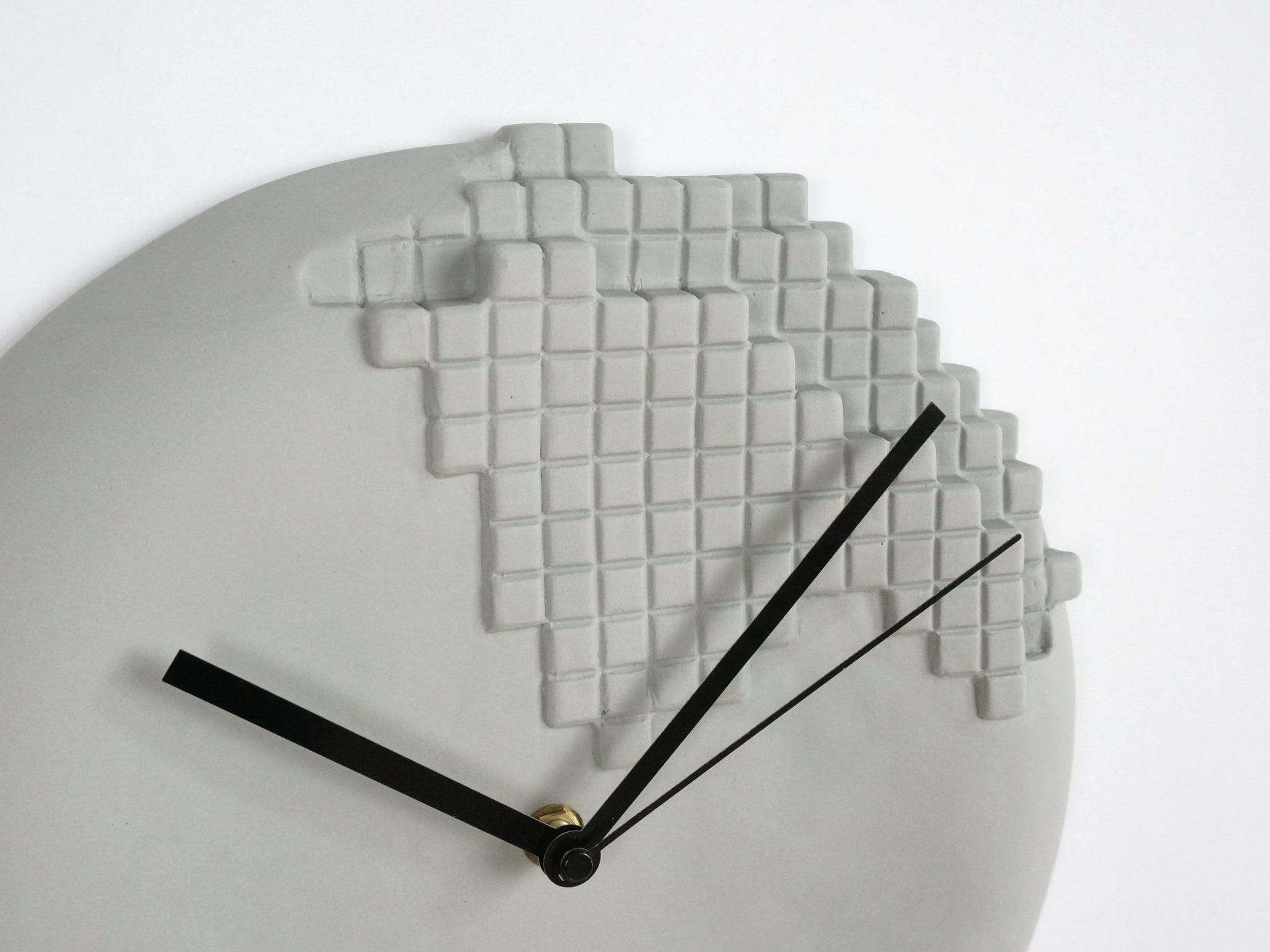 Pixel Wall Clock - Cool Grey – Thoughtful Gift from The Gift Shop UAE