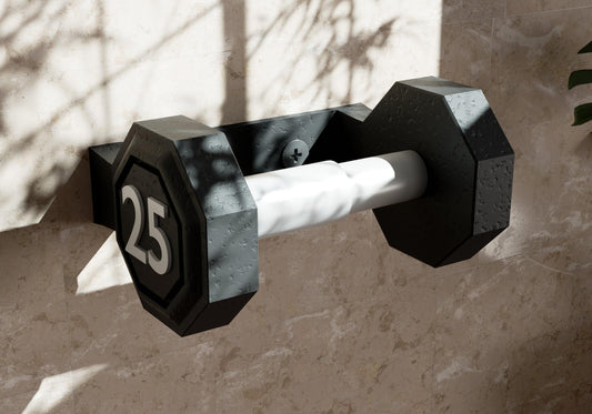 Dumbbell Toilet Paper Holder – Gym-Inspired Bathroom Decor for Fitness - The Gift Shop