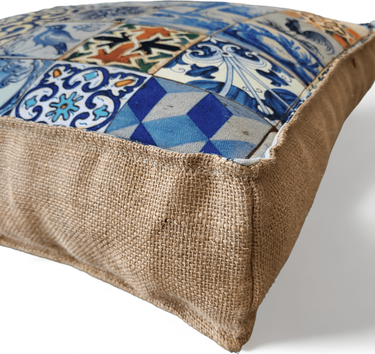 Portuguese Azulejo Pouf – Thoughtful Gift from The Gift Shop UAE