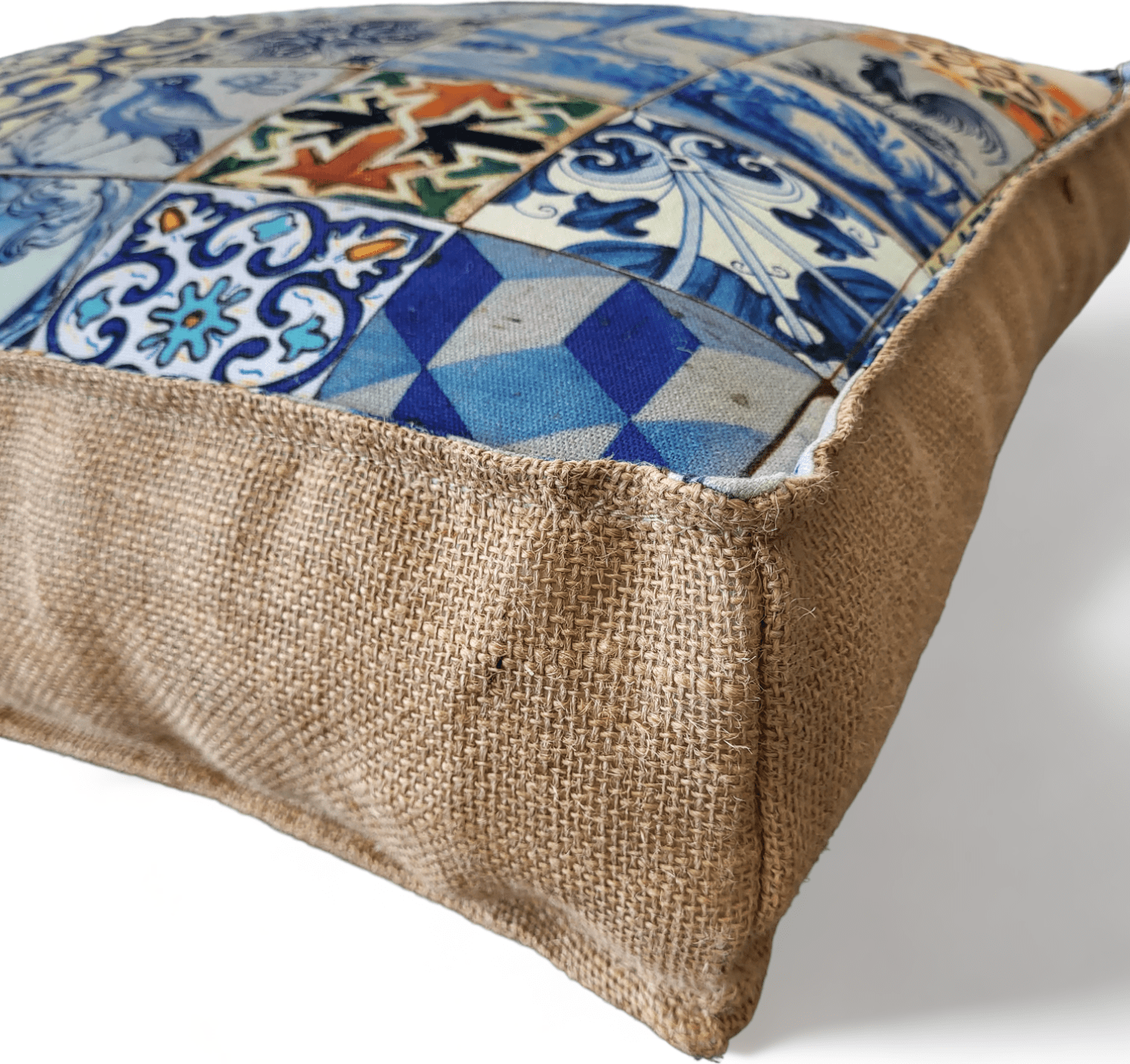 Portuguese Azulejo Pouf – Thoughtful Gift from The Gift Shop UAE