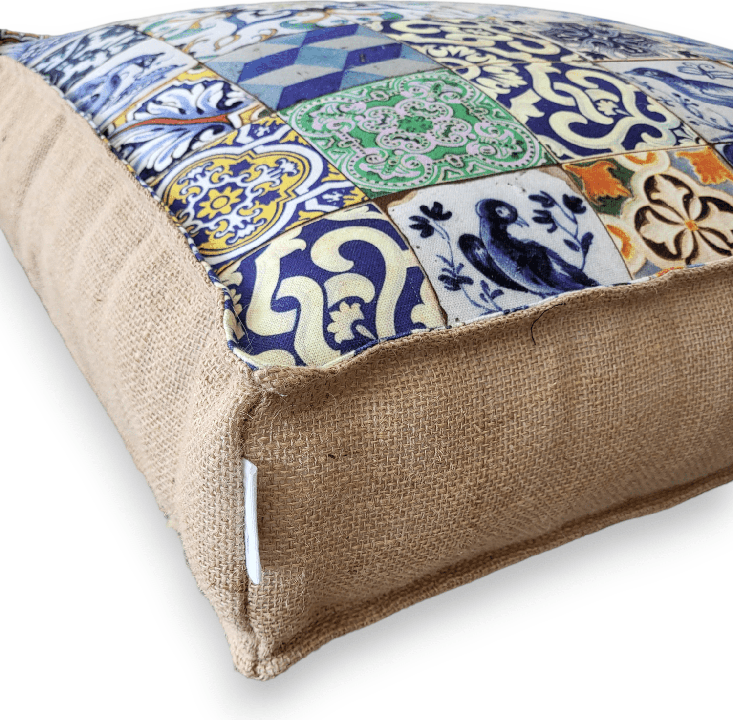 Portuguese Azulejo Pouf – Thoughtful Gift from The Gift Shop UAE