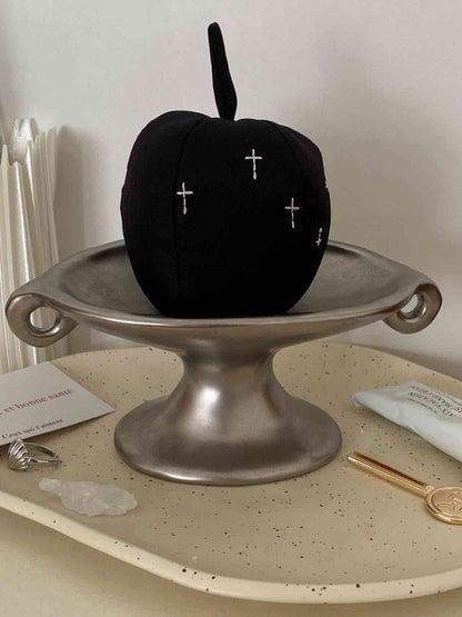 Retro Silver Footed Decorative Tray