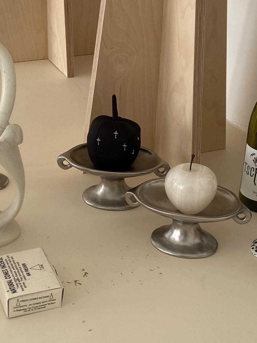 Retro Silver Footed Tray - The Gift Shop