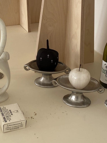 Retro Silver Footed Tray - The Gift Shop