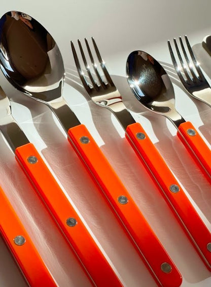 Retro Stainless Steel Flatware Set of 10 - The Gift Shop
