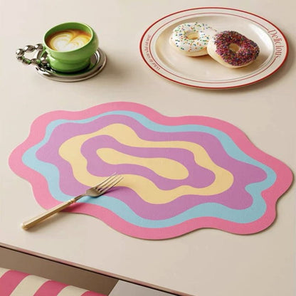 Ripple Faux Leather Placemats