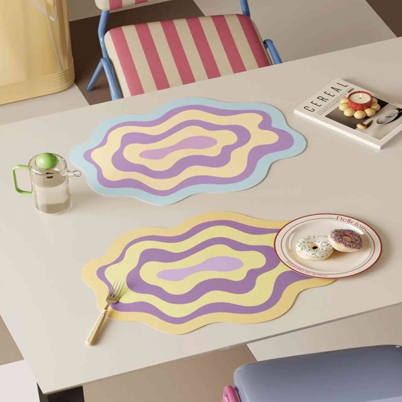 Ripple Faux Leather Placemats