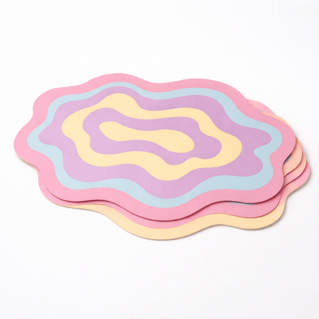 Ripple Faux Leather Placemats