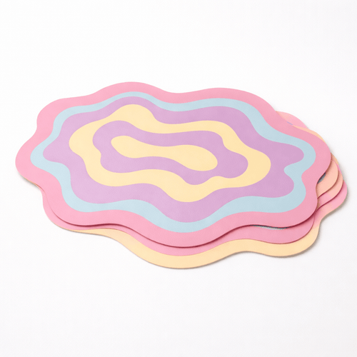 Ripple Faux Leather Placemats