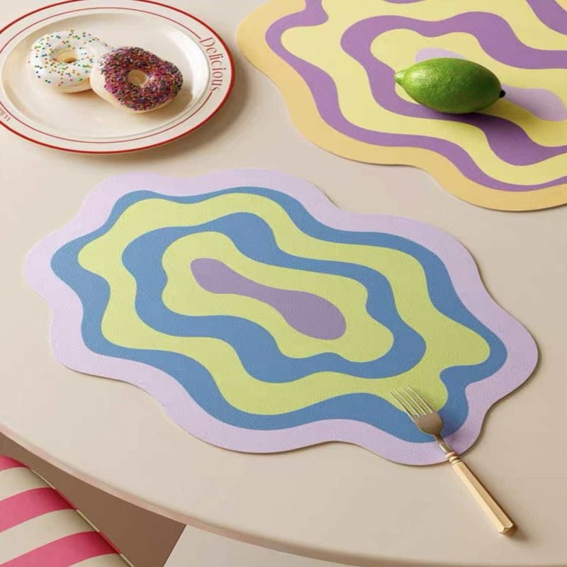 Ripple Faux Leather Placemats