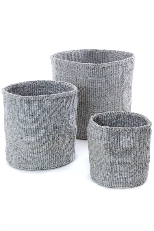 Handwoven African Nesting Storage and Planter Baskets | Set of 3 - The Gift Shop