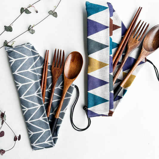 Japanese-Style Wooden Cutlery Set – Elegance Meets Sustainability - The Gift Shop