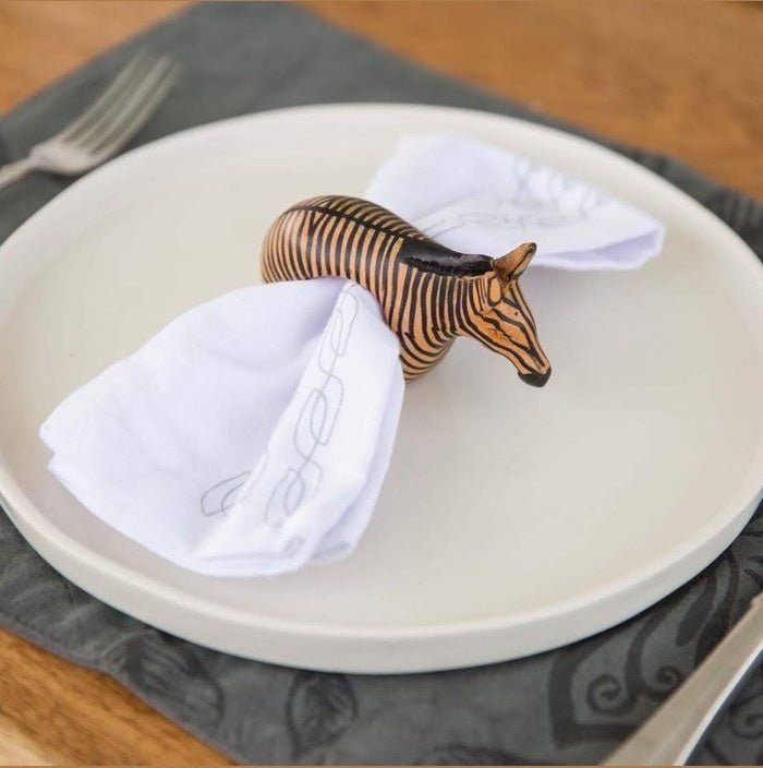 Safari Wood Napkin Rings
