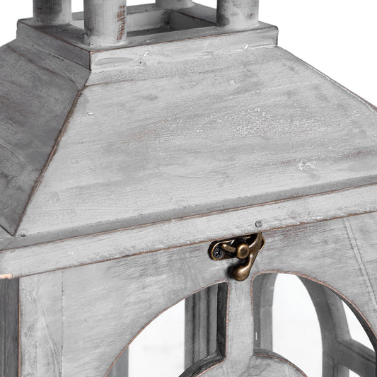 Set of Three Handmade Wooden Lanterns – Thoughtful Gift from The Gift Shop UAE