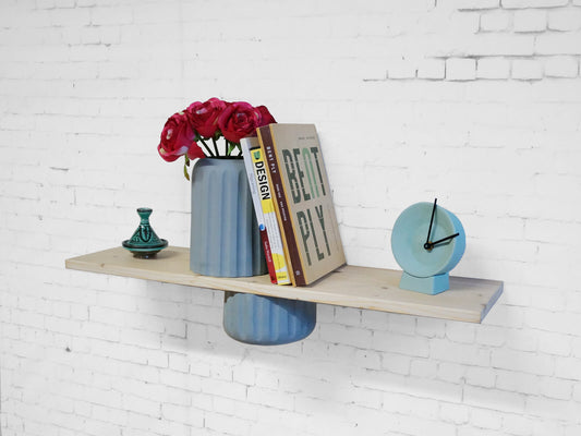Shelf Vase – Sculpted Jesmonite Form – Side View