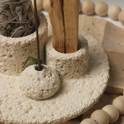 All-in-1 Candle Holder, Sage, Incense & Palo Santo Burner - The Gift Shop