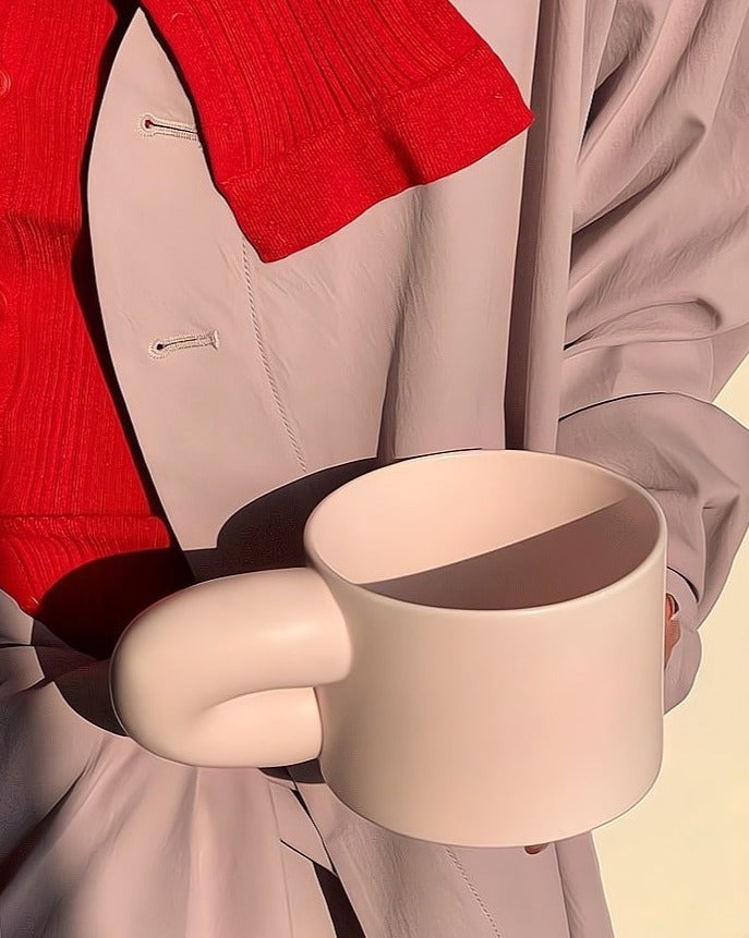 Handmade XXXL Ceramic Chubby Mug | Oversized Coffee & Cereal Bowl - The Gift Shop