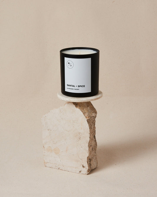 Luxurious Sandalwood & Cardamom Scented Candle – 90-Hour Burn - The Gift Shop