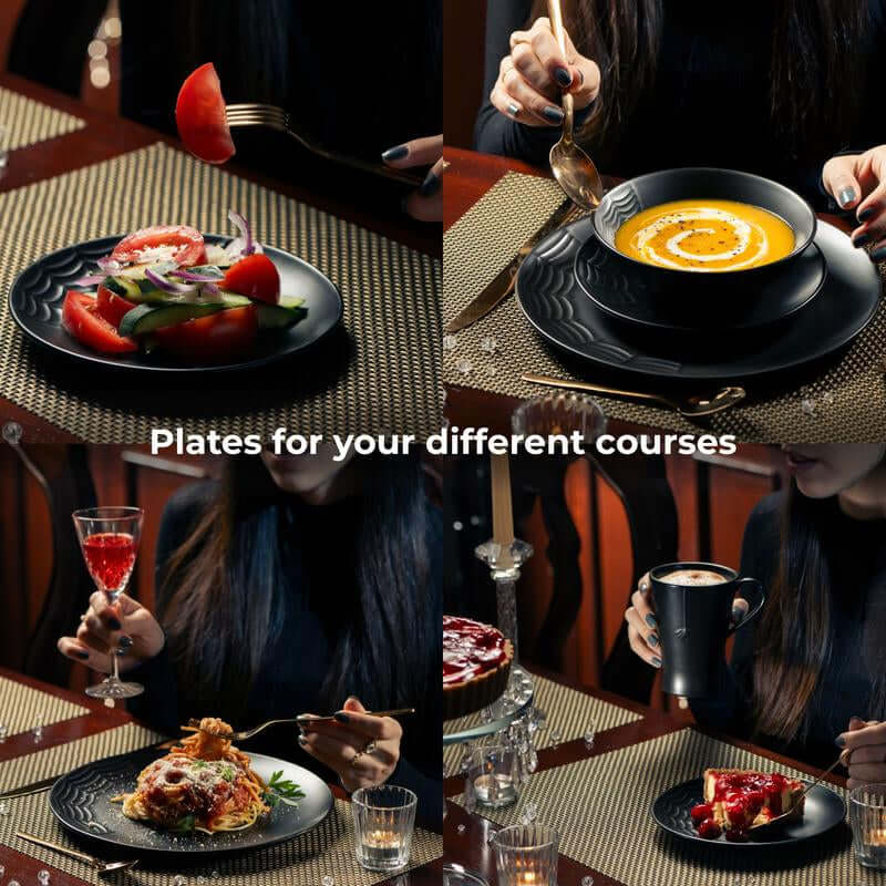Spiderweb Dinnerware Set – 16 Pieces – Thoughtful Gift from The Gift Shop UAE