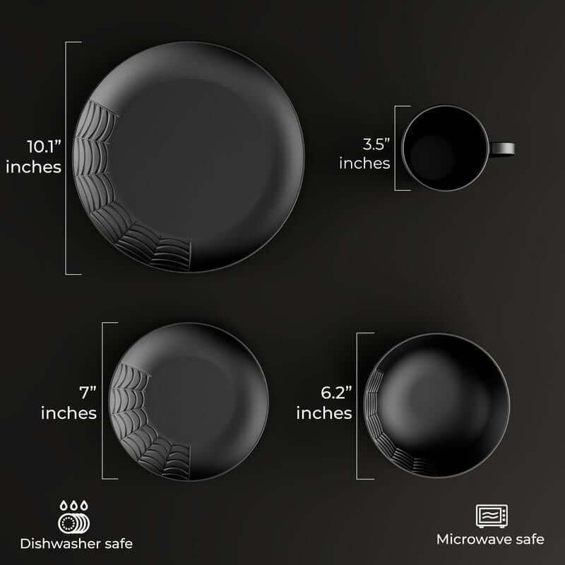 Spiderweb Dinnerware Set – 16 Pieces – Thoughtful Gift from The Gift Shop UAE