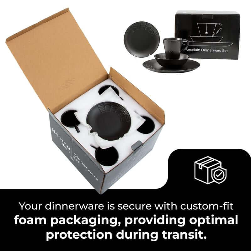Spiderweb Dinnerware Set – 16 Pieces – Thoughtful Gift from The Gift Shop UAE