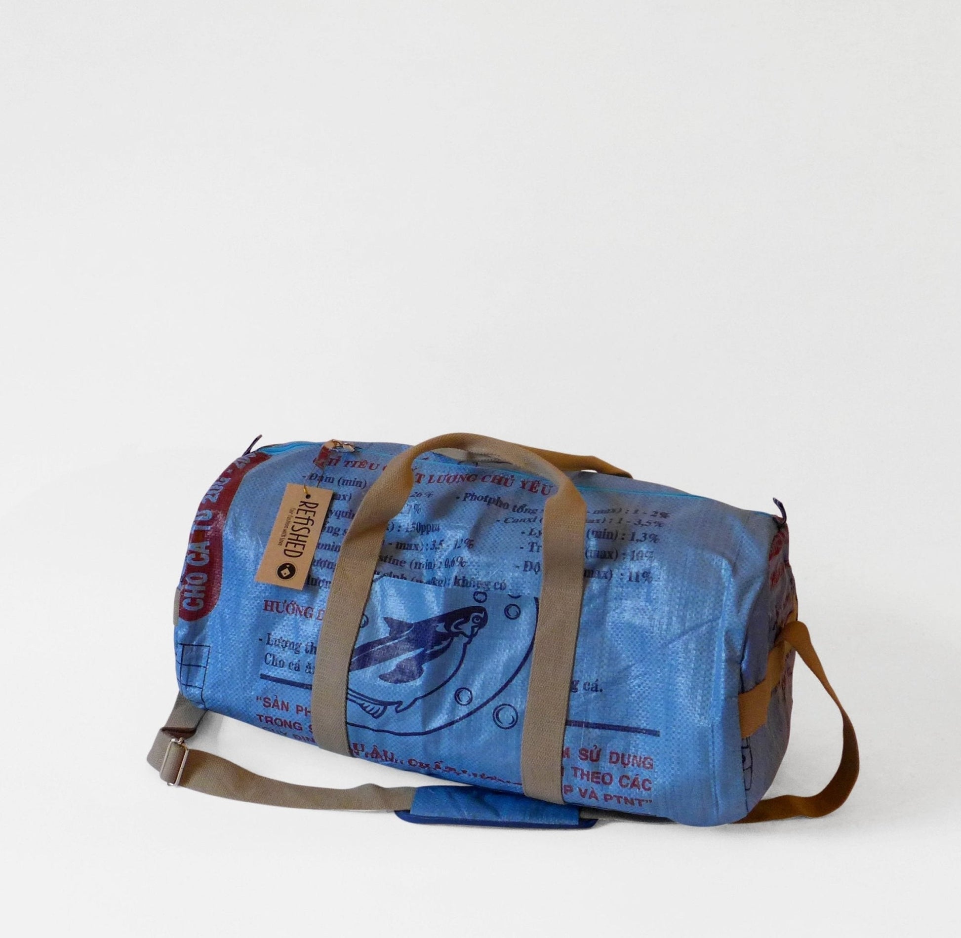 ‘Sporty’ Upcycled Weekend Bag – Assorted Colours – Thoughtful Gift from The Gift Shop UAE