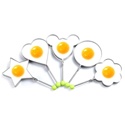 Stainless Steel Egg & Pancake Molds – Set of 5 Fun Shapes – Thoughtful Gift from The Gift Shop UAE