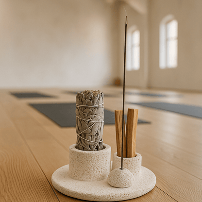 Stone Incense Burner - Sculptural Design – Thoughtful Gift from The Gift Shop UAE