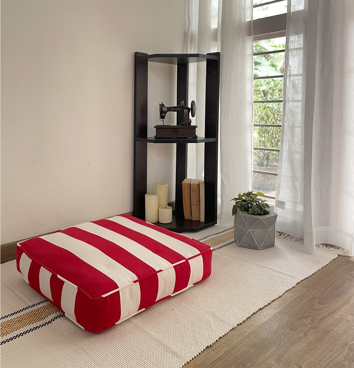 Striped Floor Cushion