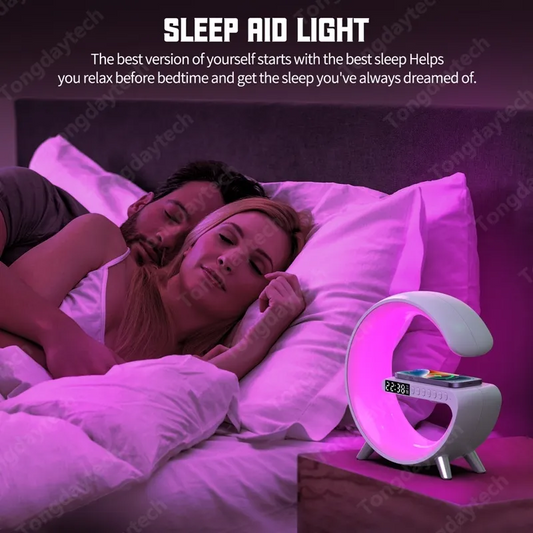 Multifunctional Wireless Charger Alarm Clock Speaker APP Control - The Gift Shop