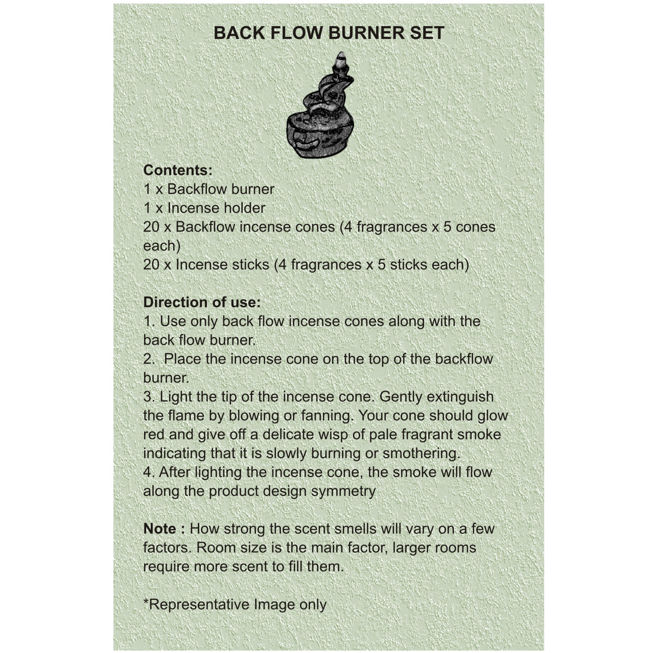 Temple Burner Fountain Set – Floral Edition