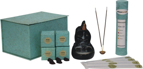 Temple Burner Fountain Set – Floral Edition – Thoughtful Gift from The Gift Shop UAE