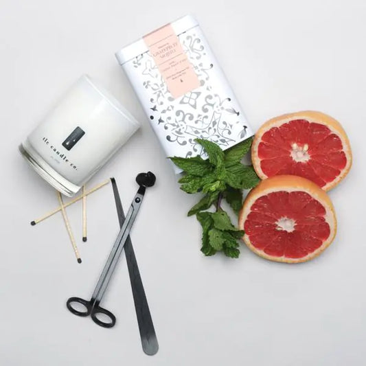 Scented Candle - Grapefruit, Rhubarb & Mint Candle - The Gift Shop