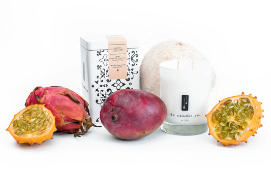 Scented Candle - Tropical Fruit & Coconut Milk - The Gift Shop
