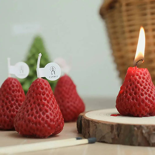 Strawberry Decorative Aromatic Candles - The Gift Shop