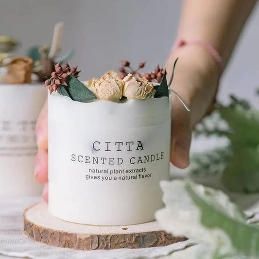 Romantic Scented Wax Candle Pillar – Long-Lasting Fragrance & Elegant Home Decor - The Gift Shop