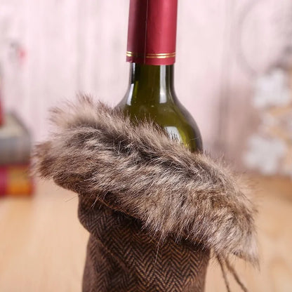 Christmas Wine Bottle Cover - The Gift Shop