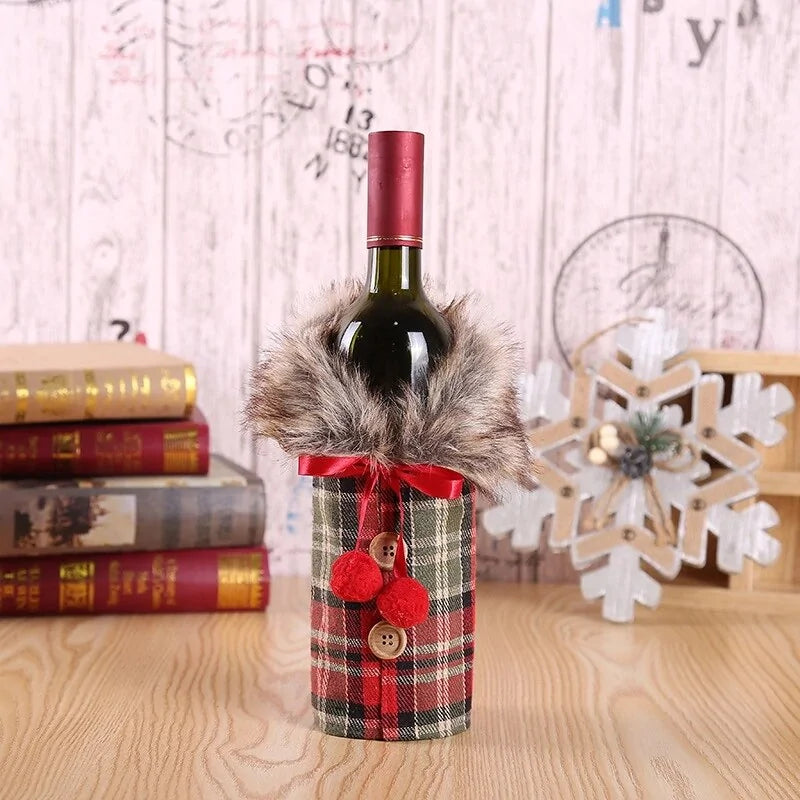Christmas Wine Bottle Cover - The Gift Shop
