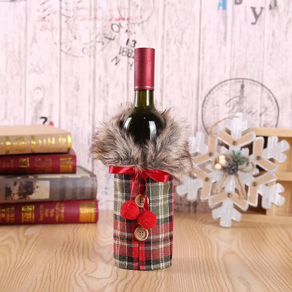Christmas Wine Bottle Cover - The Gift Shop