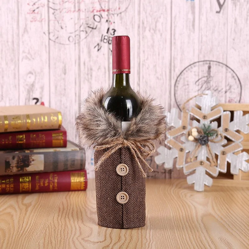 Christmas Wine Bottle Cover - The Gift Shop