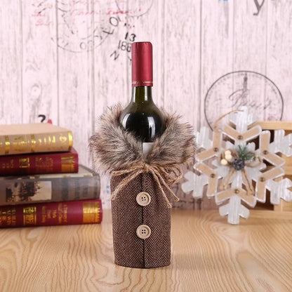 Christmas Wine Bottle Cover - The Gift Shop