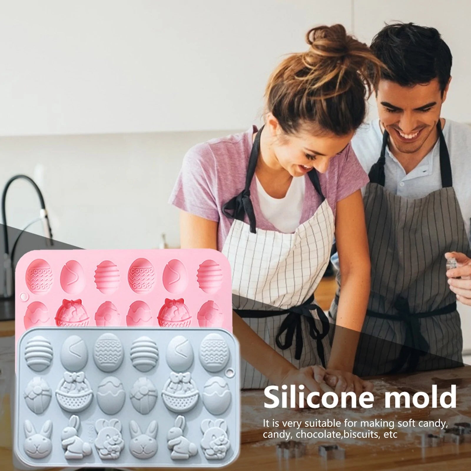 Easter Egg Fondant Moulds - The Gift Shop