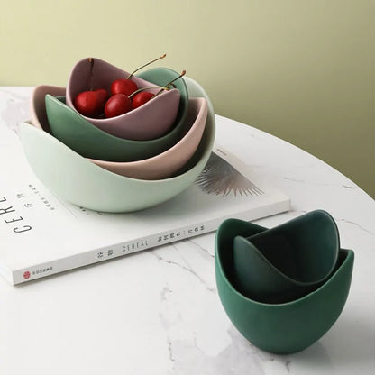 Lotus Ceramic Bowl Dishes And Plates Sets - The Gift Shop