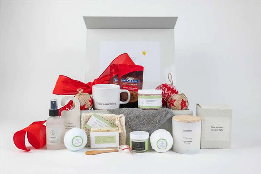 Personalized Holiday Basket - All-Natural Christmas Gift Set - The Gift Shop